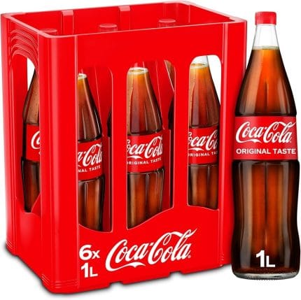 Coca Cola origine Germania/Austria , sticla din sticla 1 litru. Pret/ bucata