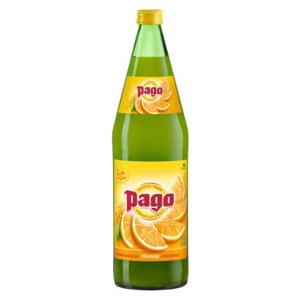Pago Suc de portocale la sticlă de 1 Litru. Pret/ bucata